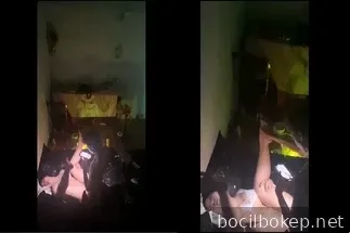 Diam-diam merekam teman sekamarku yang membawa pacarnya pulang untuk menidurinya