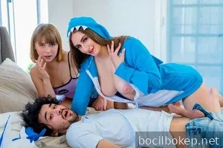 Kaum muda beruntung bisa menikmati daging dari kakak dan adiknya